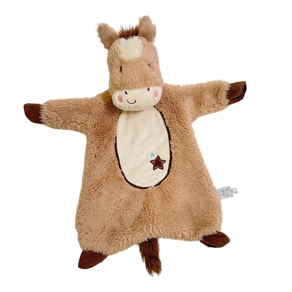Douglas Baby Toys Star Pony Horse Sshlumpie Plush Lovey Security Blanket